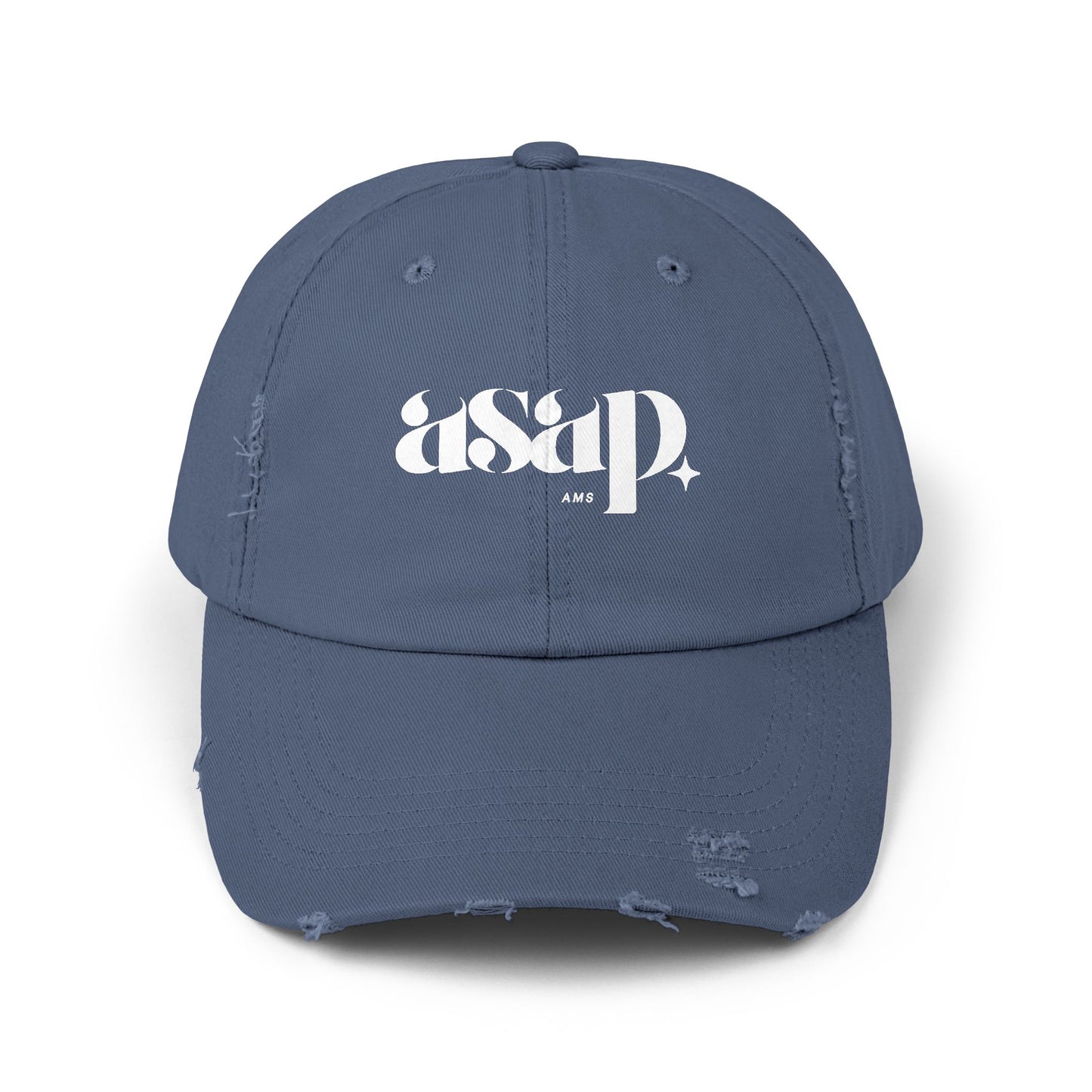 asap distressed baseball cap