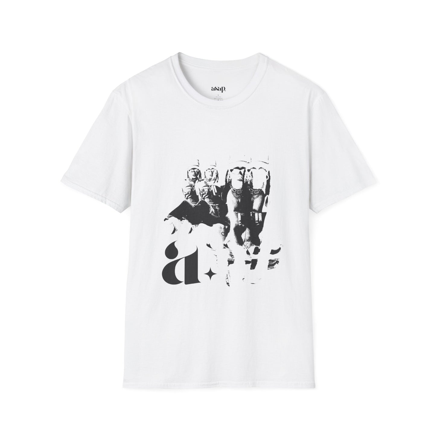 *asap ams media graphic tee (white)