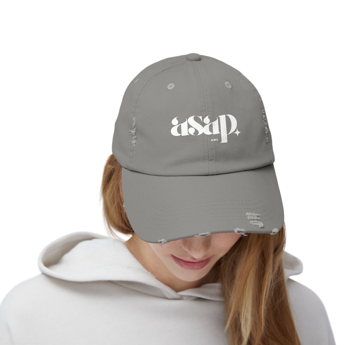 asap distressed baseball cap