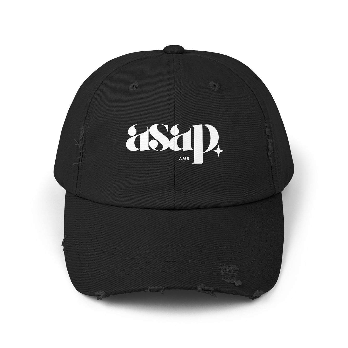 asap distressed baseball cap