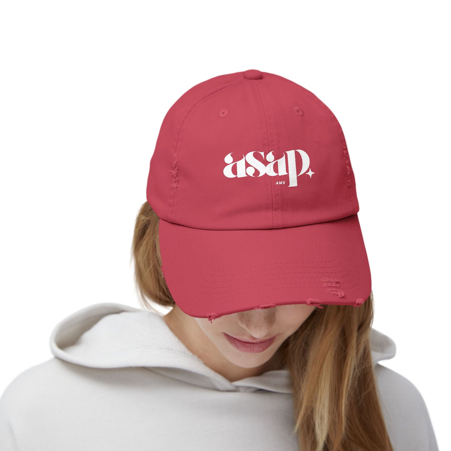 asap distressed baseball cap