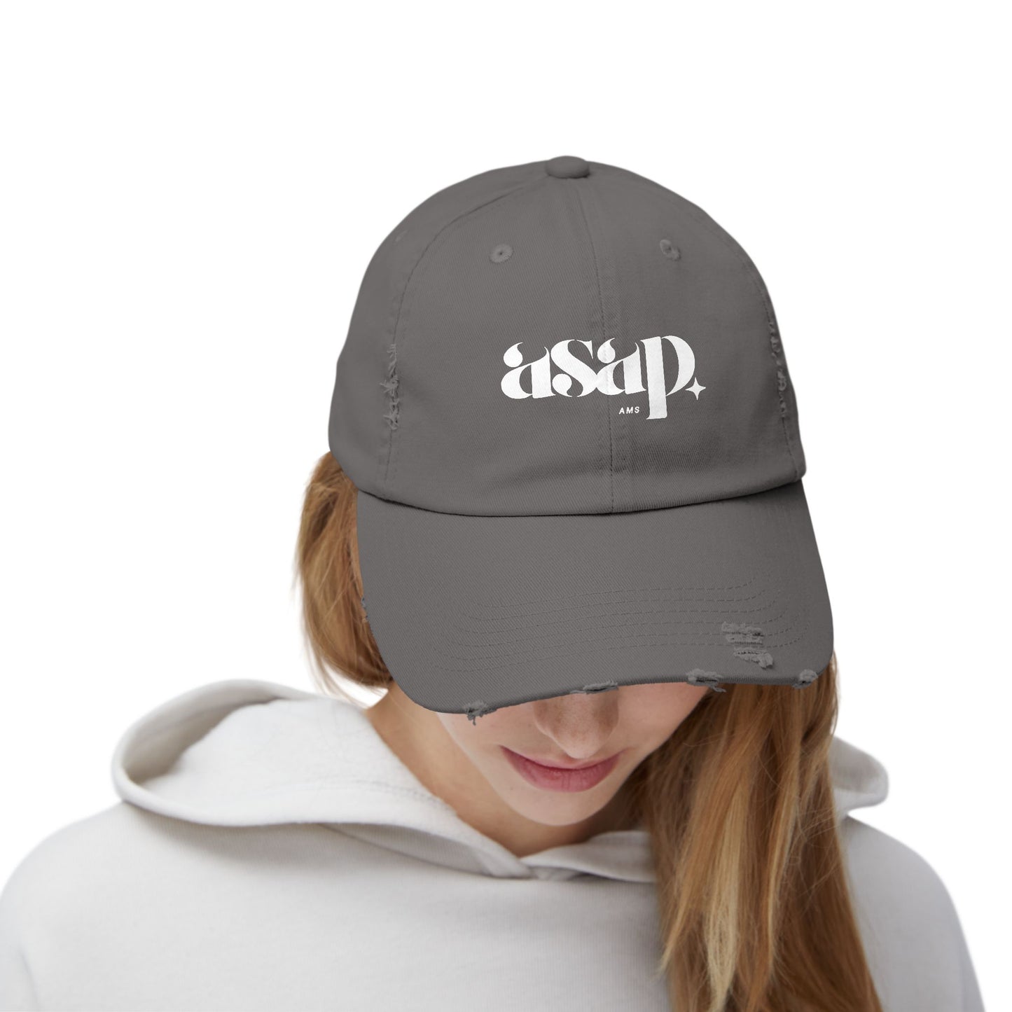 asap distressed baseball cap